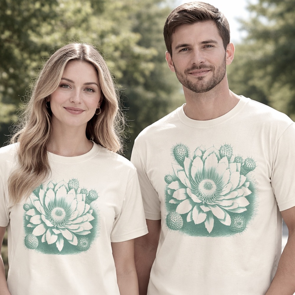 Blooming Cactus Floral Graphic Tee